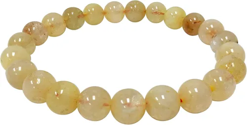 Vista 495 de Gem Avenue Handmade Round Bead Stretch Bracelet Unisex Natural Stone Beaded Jewelry for Men & Women, Elastic Wristband for Daily Wear