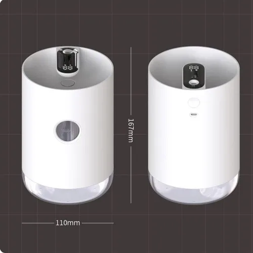 Vista 2 de Inicio Humidificador de aire portátil USB Aroma Agua Mist Difusor Batería Vida Show Aromaterapia Humidificador Niebla