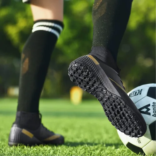 Vista 6 de HaloTeam Zapatos de fútbol para hombre, botas de fútbol profesionales de alta calidad, transpirables, para interiores y exteriores, TFAG