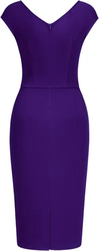 Vista 5 de Miusol - Vestido de estilo vintage delgado sin mangas entallado para mujer