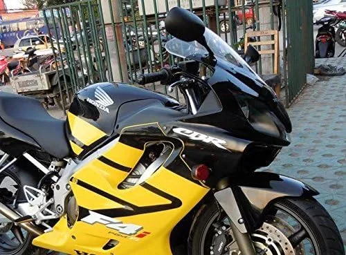 Vista 6 de Espejo de motocicleta para CBR 954 RR / 929 RR 2000-2003 Negro OEM Stock Style Racing Mirrors - Set izquierdo y derecho