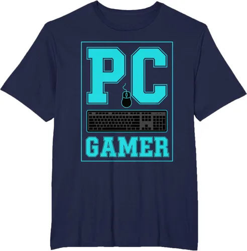 Vista 46 de PC Gamer Gaming Teclado Ratón Esports Computer Fan Camiseta