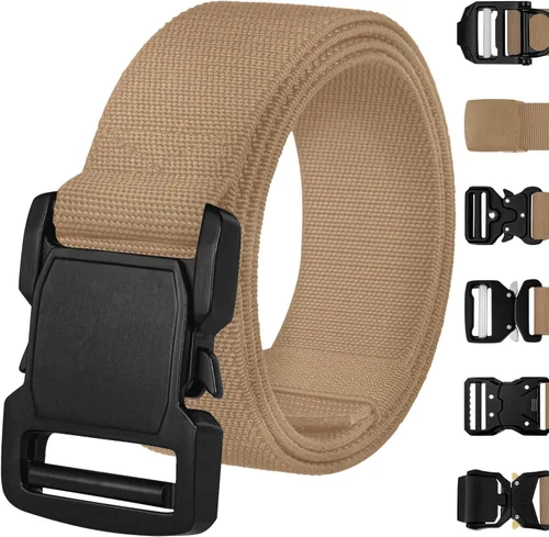 Vista 18 de TECEUM Tactical Belt – Heavy-Duty & Quick Release – Military, Work, Rigger, Duty & Utility Belt for Men