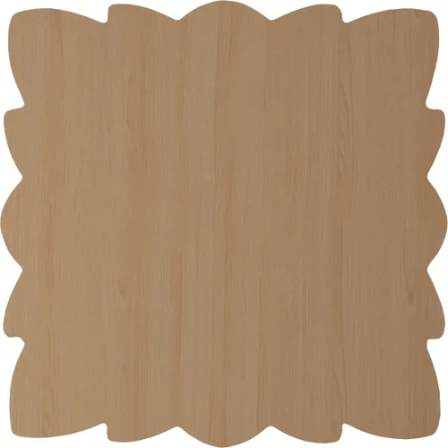 Vista 4 de Ekena Millwork ROS03X03SPAL Roseta cuadrada primaveral, 3 1/2"W x 3 1/2"H x 1/2"P, aliso