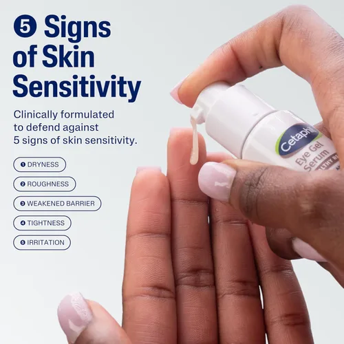 Vista 2 de Cetaphil Healthy Renew - Suero de gel hidratante para ojos de 0.5 onzas, crema para debajo de los ojos las 24 horas para antienvejecimiento, reduce