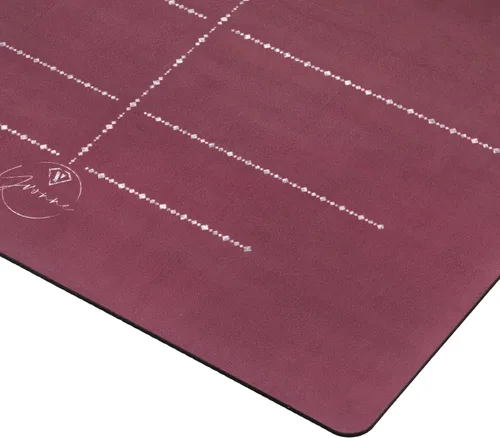 Vista 7 de Yvonne Solstice Harmony - Alfombrilla de yoga de viaje, ultra fina, 1/16 de pulgada, ligera, plegable y antideslizante para viajes y hogar, goma