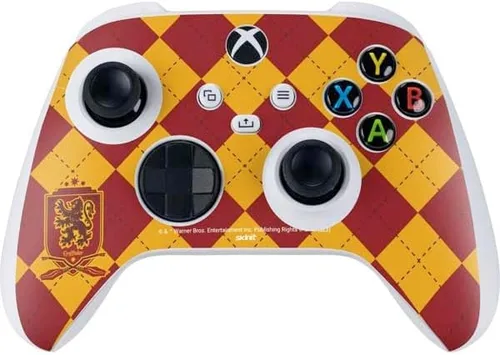 Vista 22 de Skinit Calcomanía para juegos compatible con el controlador Xbox Series S – Diseño oficial de Wizarding Worlds Harry Potter Deathly Hallows Symbol