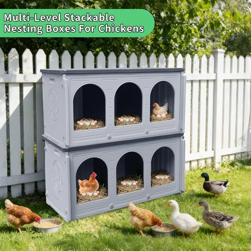 Vista 19 de Rockever Cajas de anidación para pollos, cajas de anidación de plástico