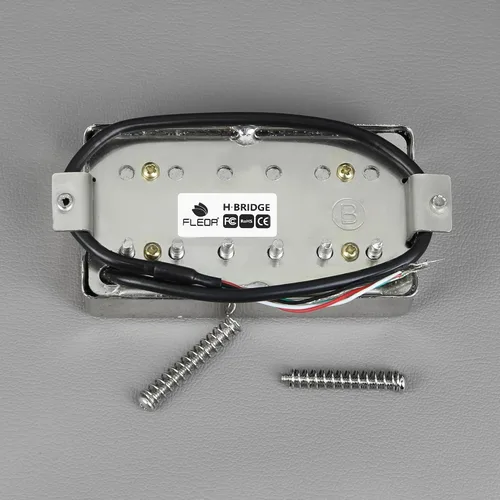 Vista 5 de FLEOR Alnico - Pastilla Humbucker para guitarra de 5 cables, 4 cables, 14-15 K, ajuste cromado, pieza de guitarra LP