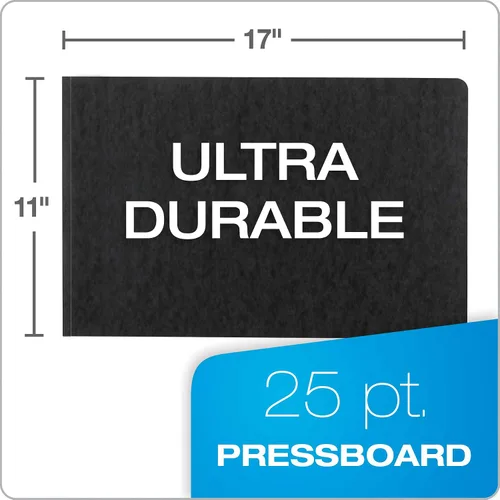 Vista 8 de Oxford Pressboard Cubierta de informe de 11" x 17", capacidad de 3", con bisagra lateral reforzada con cinta, tamaño tabloide, negro (13206)