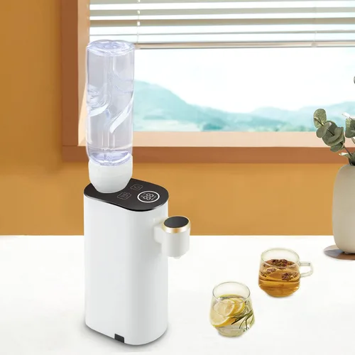 Vista 3 de Mini dispensador de agua para encimera con agua caliente instantánea, 5 ajustes de temperatura y pantalla LED, enfriador de agua portátil
