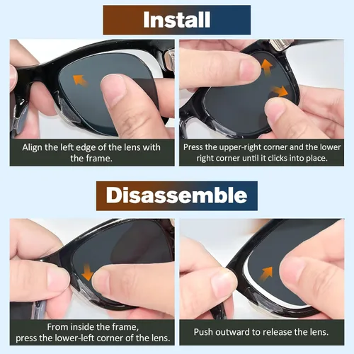 Vista 6 de Lenses Compatible with Ray-Ban Meta Glasses Gen 3/2/1/Wayfarer
