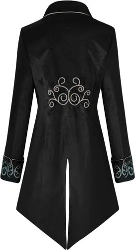 Vista 3 de Chaqueta steampunk gótica medieval vintage para hombre, disfraz de Halloween