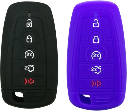 Vista 7 de 2 piezas Coolbestda Funda protectora completa para llavero remoto para Ford Bronco Mustang Fusion Raptor F250 F350 F450 F550 Edge Explorer