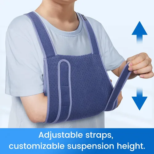 Vista 8 de Velpeau Cabestrillo de brazo para dormir, inmovilizador de hombro para niños, niños, niñas - Cabestrillo muy suave para desgarro del manguito