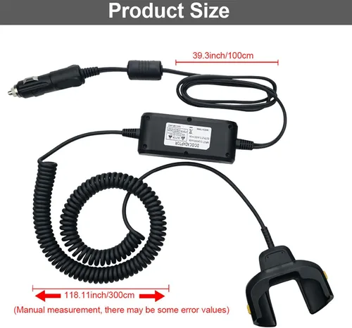 Vista 10 de IYOUBOL Cable de carga de vehículo para TC70 TC72, cable de cargador de coche para símbolo de cebra TC70X TC77,CBL-TC7X-USB1-01 escáner