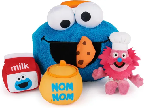 Vista 13 de GUND Sesame Street - Juego de chequeo oficial de Furry Friends Forever Elmo & Tango, juego sensorial de felpa prémium para edades de 1 año