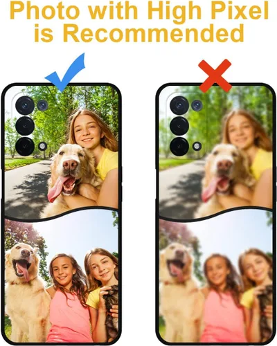 Vista 5 de Funda de teléfono personalizada para Oppo A54 5G de 6.5 pulgadas, funda protectora completa con múltiples imágenes, anticaída, nombre personalizado