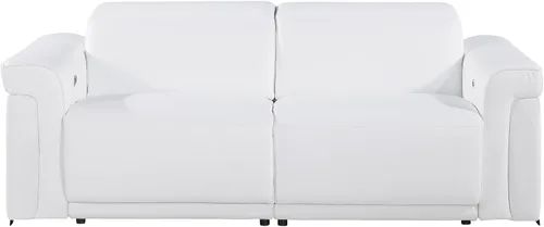 Vista 11 de Blackjack Furniture Mario - Sofá biplaza reclinable de cuero italiano de grano superior con reposacabezas y asientos ajustables, cargadores USB