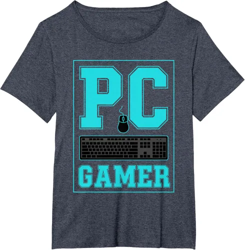 Vista 55 de PC Gamer Gaming Teclado Ratón Esports Computer Fan Camiseta