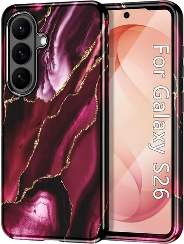 Vista 36 de Btscase para Samsung Galaxy S25, [Probado contra caídas de grado militar] Funda protectora de diseño de patrón de mármol, resistente, delgada