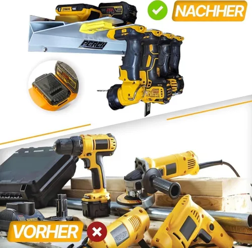 Vista 5 de DeWalt Paquete de 4 Soportes de Herramientas y Batería para Herramientas de 20V