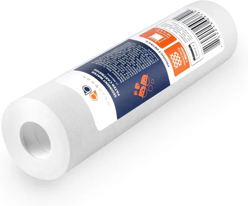 Vista 8 de Aquaboon cartucho de filtro de agua de sedimento ranurado, 10 pulgadas, para cualquier unidad estándar RO, AB(P) 4S1M