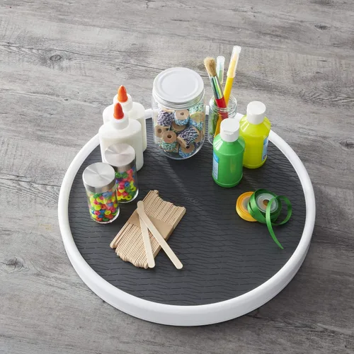 Vista 3 de Copco Pro - Mesa giratoria Lazy Susan de 15 pulgadas, organizador antideslizante para despensa o gabinete para especias, condimentos y botellas