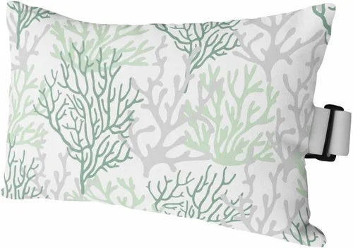 Vista 11 de PIEPLE Blue Flower - Almohada rectangular para reposacabezas para exteriores e interiores, 11 x 16 pulgadas, relleno de poliéster, impermeable