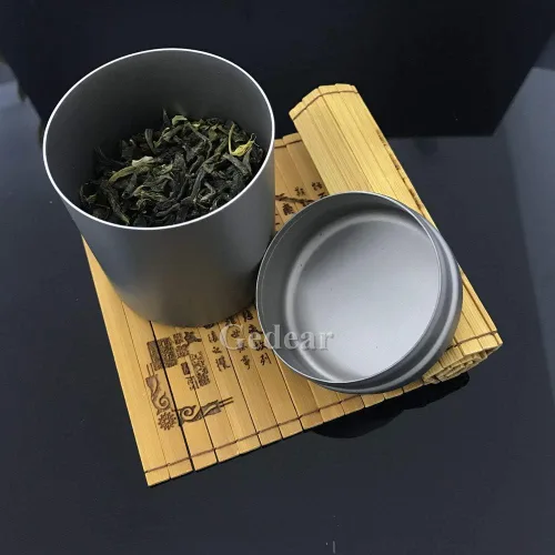 Vista 5 de Caja de titanio para guardar té, café, azúcar, etc.