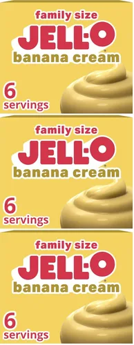 Vista 10 de Jell-O Mezcla de relleno de pudín instantáneo y pastel de crema de plátano (caja de 5.1 onzas)
