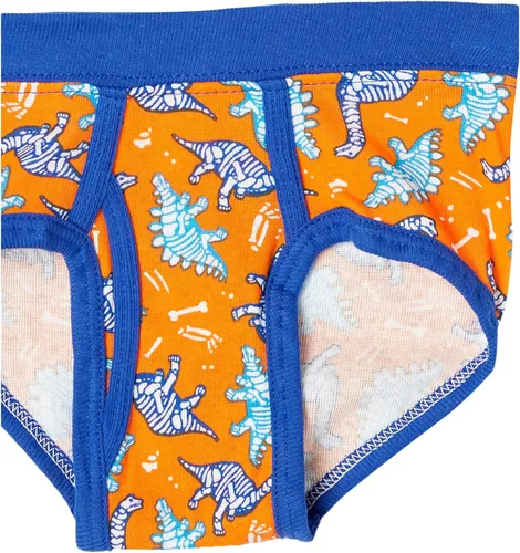 Vista 2 de Hanes Paquete de calzoncillos para niños pequeños, ropa interior de algodón con estampado de dinosaurios, paquete de 10