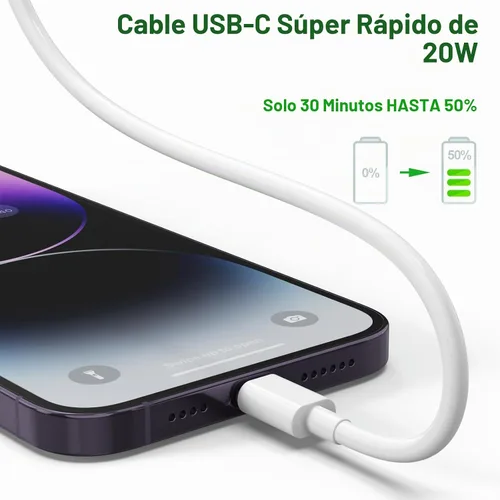 Vista 3 de Paquete de 5 cables USB C a Lightning de 6 pies con certificación MFi de Apple, carga rápida para iPhone 14 a 8