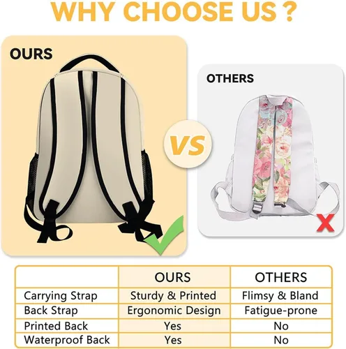 Vista 3 de Homexzdiy Linda mochila de zorro para niñas y niños, mochila escolar de 16 pulgadas para niños y estudiantes, mochila de gran capacidad de dibujos