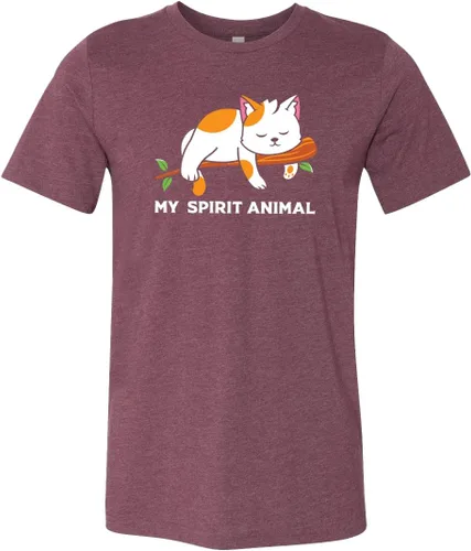 Vista 3 de My Spirit Animal Shirt, Cute Cat Shirt, Cat Lover Shirt, Lazy Person Shirt, Lazy Cat Shirt, Sleeping Cat Shirt