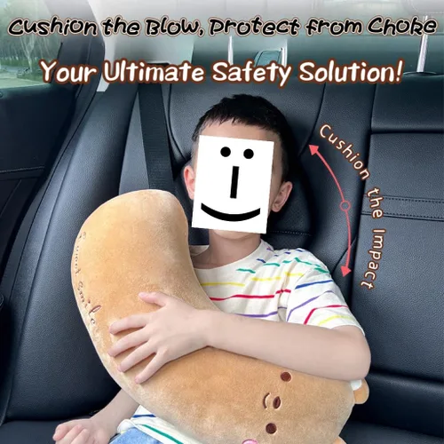 Vista 2 de Cinturón de seguridad para automóvil, almohada para relleno de calcetines, lindo juguete de conejo, cinturón de seguridad, almohadilla de hombro