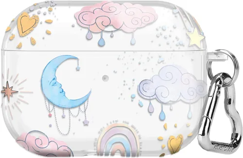 Vista 80 de Velvet Caviar Funda compatible con AirPods Pro de 2ª y 1ª generación, bonita funda protectora dura para mujer, diseño de lunares azules y aguamarina