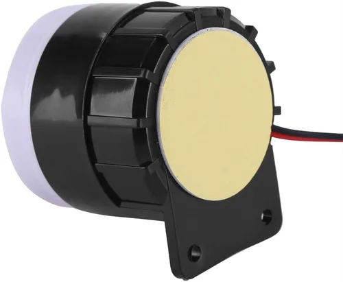 Vista 7 de Zerodis Bocina de alarma, sirena de alarma con cable de 12 V CC con sistema de alarma de sonido, 110 dB, rojo