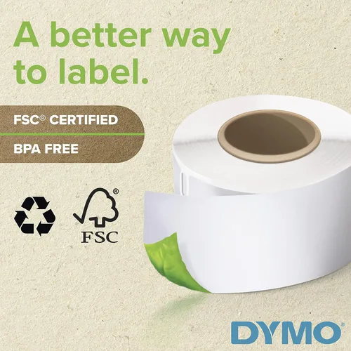 Vista 3 de DYMO Authentic LW White Mailing Address Labels DYMO Labels for LabelWriter Label Printers 1-1/8" x 3-1/2" 2 Rolls of 350 (700 Total)