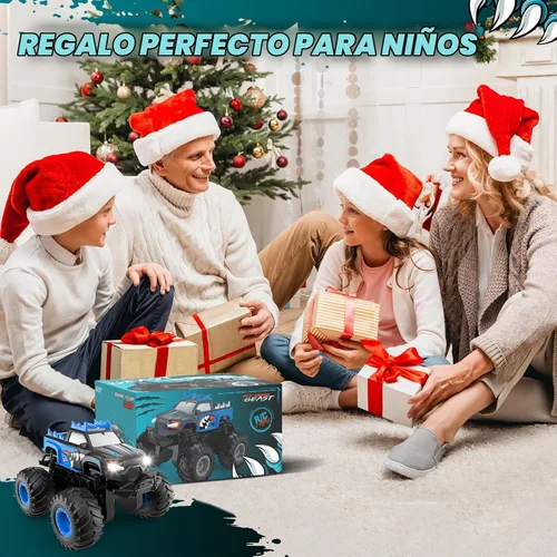 Vista 8 de Coche de control remoto, juguetes de camión monstruo todo terreno