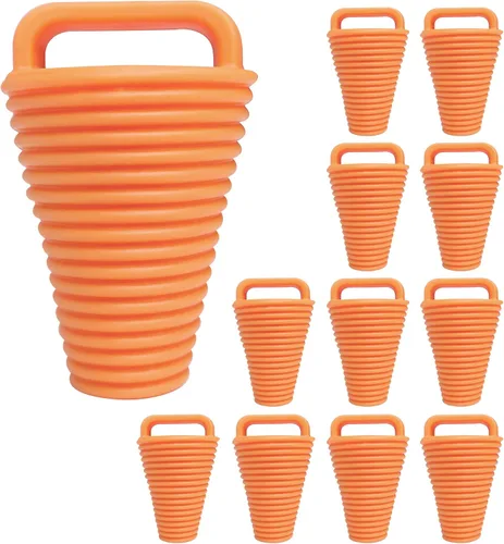 Vista 12 de 12 piezas Kayak Scupper Plug Kit TPE Scupper Tapones Agujeros de drenaje Tapón Bung con mango