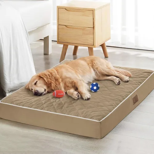 Vista 18 de WNPETHOME Camas ortopédicas XL para perros grandes, impermeables, extra grandes, con funda extraíble y lavable, cama para jaula de perro