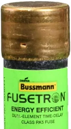 Vista 2 de Bussmann BPFRN-R-60 Fusible de 60 amperios Fusetron de doble elemento de retardo de corriente de limitación de corriente RK5, 250V Carded UL