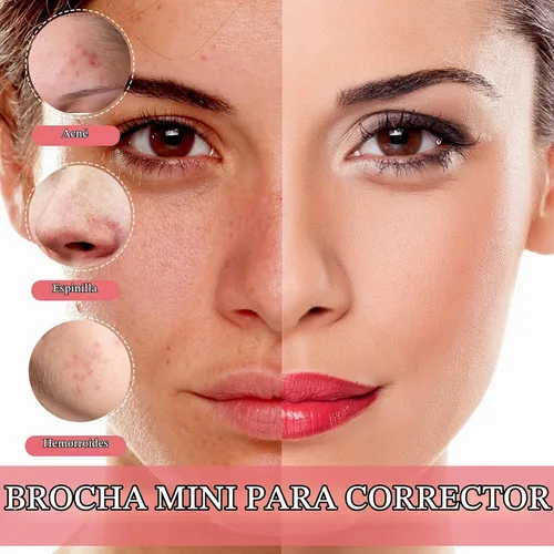 Vista 4 de Patelai - 48 pinceles planos para corrector, herramienta de maquillaje de Negro