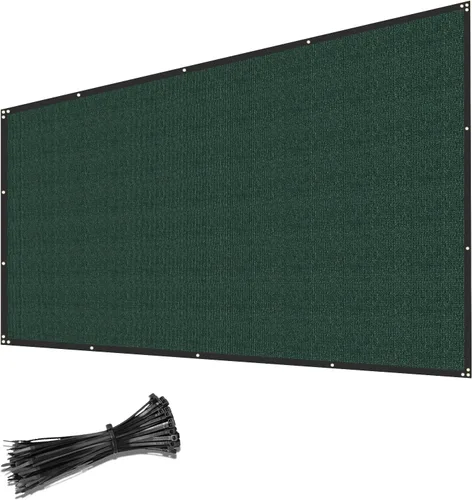 Vista 9 de COARBOR Pantalla de Privacidad para Cerca de 4' x 12', Malla de Protección contra Viento Resistente, Cubierta de Red de Sombra para Pared Exterior