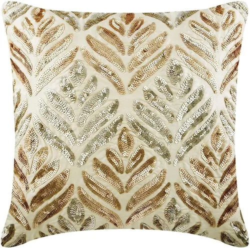 Vista 7 de The HomeCentric Funda de almohada color crema para sofá, funda de almohada moderna de 12 x 12 pulgadas, funda de almohada cuadrada de satén, funda