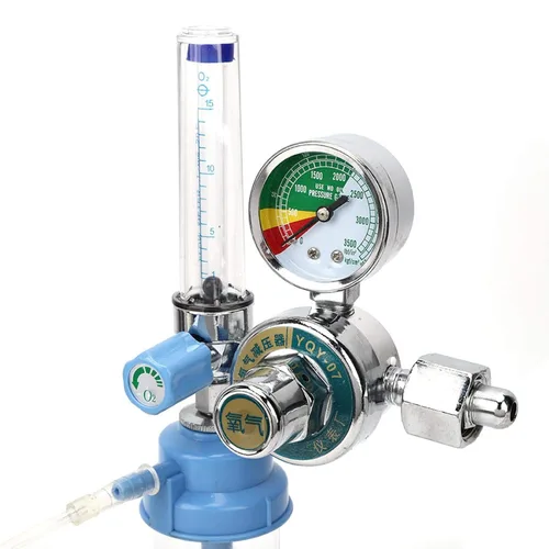 Vista 5 de Regulador de aire, regulador de gas de presión de oxígeno, inhalador de 5/8 pulgadas, medidor de oxígeno, regulador de válvula reductora de presión