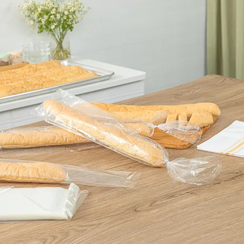 Vista 8 de Restaurantware - Bolsa de pan de plástico transparente, 28 x 6 pulgadas, paquete de 250
