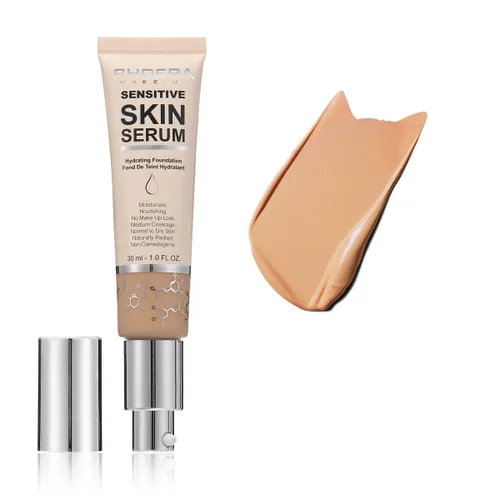 Vista 9 de PHOERA Base de suero hidratante, base de maquillaje hipoalergénica e impecable cobertura completa (N01 porcelana)