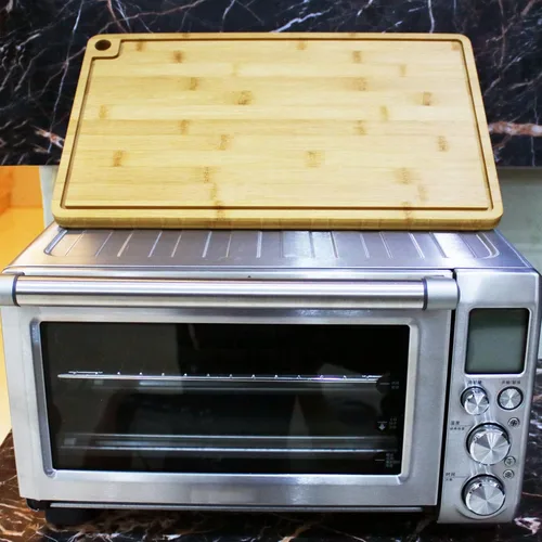 Vista 7 de Tabla de cortar para horno inteligente Breville Cubierta superior de estufa de bambú resistente al calor Bloque de carnicero para BOV800XL BOV845BSS